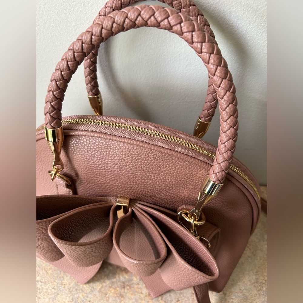 Crossi Dusty Rose Vegan Pebbled Leather Like new condition - Picture 6 of 12